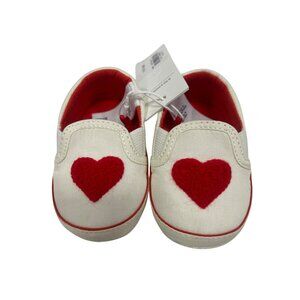 Janie and Jack $39 Heart Canvas Sneakers Various Sizes NEW